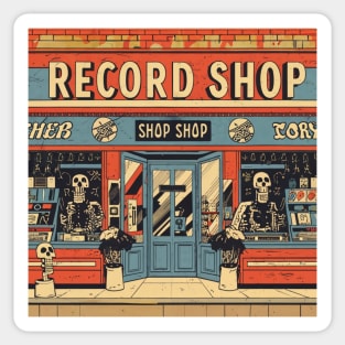 Record shop Sticker